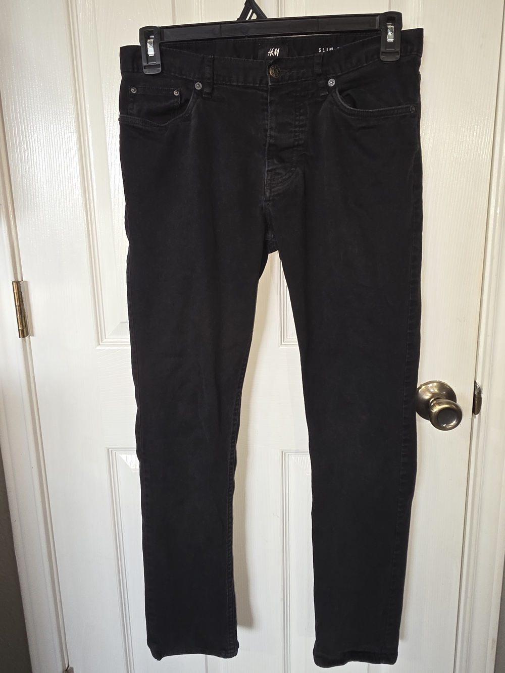 H&M Slim Fit Men's Black Jeans